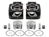 Engine Cylinder Piston Top End Rebuild Kit fit for Yamaha RD350 1973 1974 1975 00677144