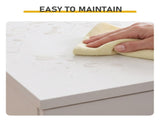 5-Drawer Particleboard Chest with Melamine Finish Drawer Dresser 26*13*39in White 08147330