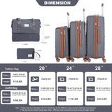 5-Piece Set ,PP Hardshell Carry on Luggage Set with TSA W284P210223