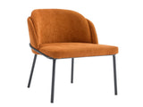 set of 2 dinning chair Brown seat black leg W370P193939