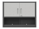 Metal Wall-Mounted Tool Storage Cabinet with Locking Door and 1 Shelf 1 Opened Drawer for Garage 61339189