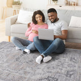 LOOM & LUXE Collection 5X7 Ivory/Beige/Oriental Non-Shedding Living Room Bedroom Dining Home Office B335P289423