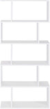 Five layer simple household white bookshelf W2139P288172
