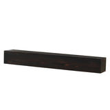 60" Rustic Wood Fireplace Mantel,Wall-Mounted & Floating Shelf for Home Decor W1390111301