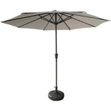 ZNTS 9' Outdoor Patio Aluminum Umbrella, Outdoor Table Umbrella,Market Umbrella with 8 Sturdy Ribs, UV W2911P277284