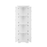 ZNTS Tall Storage Cabinet with Doors and 4 Shelves for Living Room, Kitchen, Office, Bedroom, Bathroom, W1693111249