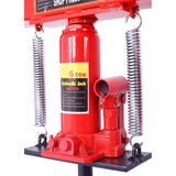 Hydraulic 6 Ton H-Frame Garage Floor Adjustable Shop Press with Plates, 6T,red 84786959