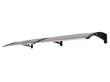 80*38in Household Application Door & Window Rain Cover Eaves Brown Board & Black 38522400