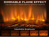 Black 27" Freestanding Electric Fireplace Mantel, 1400W Replaceable Fireplace Insert Heater 52381705