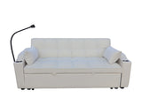 Modern Velvet Loveseat Futon Sofa Couch w/Pullout Bed,Small Love Seat Lounge Sofa with adjustable W311P195249