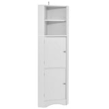 ZNTS Tall Bathroom Corner Cabinet, Freestanding Storage Cabinet with Doors and Adjustable Shelves, MDF 55457419