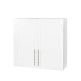 Stackable Wall Mounted Storage Cabinet, 11.81 "D x 31.50"W x 29.92 "H, White W33167277