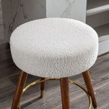 MoMo Boucle Upholstered Counter Height Stool, 360&deg Swivel T2574P206729