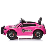 ZNTS Licensed Dodge Charger,12v Kids ride on police car W/Parents Remote Control,anti-collision W1396P172630