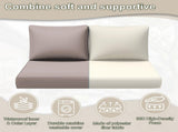 Outdoor Loveseat Cushion Set, 48 x 24 inch, Water Repellent Patio Furniture Cushions Replacement 36110247