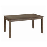 Wire Brushed Brown Finish 1pc Dining Table with 2 Hidden Drawers Casual Dining Room Furniture B011104522