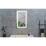 40x26 Inch LED Bathroom Mirror with Frontlit and Backlit, Wall Mounted Vanity Mirror with Smart 74284549