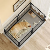 Large Dog Cage 63.7" Dog Kennel for Medium Dogs Puppy Dog Playpen with Top, Pet Cage, Indoor, W1820P242323