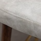 Nevis Mid-century Modern Faux Leather Tufted Nailhead Trim Counter Stool Set of 2, Off-White T2574P165099