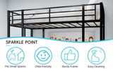 Iron frame bed bed and table, children's and youth home bed L-shaped desk, iron frame bed W1935P330795