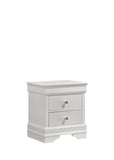 Blaze Modern Style 2-Drawer Night stand Made with Wood in White B009P286632