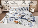 8PCS Halloween Comforter Set, Witch Pattern Bed in A Bag Bedding -1 Comforter, 2 Pillow Shams, 1 19467006