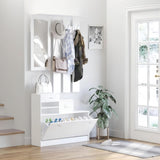Combination Model Gate Cabinet with Shoe cabinetHang shelf Mirror W2139134913