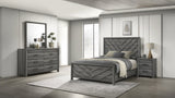 Denver Modern Style Mirror Made with Wood in Gray B009P272308