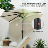Half Umbrella Outdoor Patio 77907027