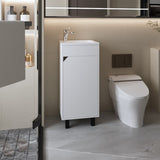 FM FURNITURE Quartzsite Bathroom Vanity with Integrated Sink, White B128P293881
