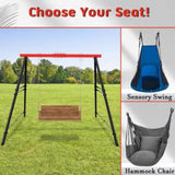 Porch Swing Frame, 550lbs Weight Capacity Swing Stand, Heavy Duty A-Frame Swing, Swing Stand Frame 36420314
