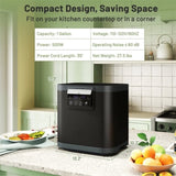 4 L Electric Composter with Lid and LED Display for Kitchen - 2 Activated Carbon Filters 35496181