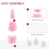 6 foot pink Christmas tree with bracket 49557255