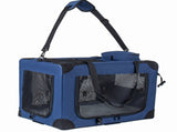 2 in 1, 28'' Collapsible Travel Dog Crate for Medium Large Dogs, Rolling Pet Carrier with Wheels, 53409239