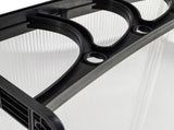 Polycarbonate Door Awning with Black Brackets 08689633