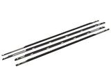 4Pcs Door Belt Outside Weatherstrip Fit for Kia Forte 1.6L 2.0L 2019-2024 Black 30575652