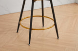 Countereight Bar Stools Set of 2, 360&deg Swivel Upholstered Barstools with Backs and Metal Legs, 26" W2725P237551