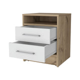 Philadelphia Nightstand, Two Drawers, Concealed Shelf B128P148786