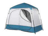 229*229*122cm Oxford Cloth Double Dressing Tent Blue/White 03192884