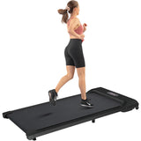 ZNTS 2 in 1 Under Desk Electric Treadmill 2.5HP, Remote Control, Display, Walking Jogging Running Machine 82118414