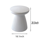 Decorative Garden End, 18.1" H Modern Heavy Duty Patio Sturdy Faux Terrazzo Accent Side W2734P194120