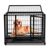 ZNTS Dog Crate Dog Cage Dog Kennel for Large Dogs, Heavy Duty 36 in Pet Playpen for Training Indoor 25996748