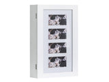 Simple PVC Wood Grain Coating Photo Storage Damp-proof Jewelry Mirror Cabinet White 43628308
