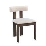 Wooden Dining Chairs Set of 2, Modern Boucle Upholstered Side Chairs,Mid Century Modern W2582P188305