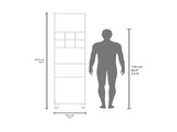 Kitchen Pantry, 2 Doors, 4 Legs, 8 Shelves B097P296805