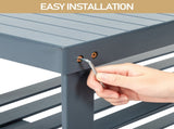 3-Tier Seamless Top Bamboo Shoe Rack 96661986