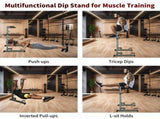 Power Tower Dip Station with Bench Pull Up Bar Stand Adjustable Height Heavy Duty Multi-Function 42086643