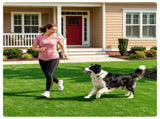 10 x 6.5 ft Green PP Artificial Turf Roll , Weather & Fade Resistant Low Grass Carpet for 06248775
