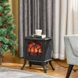 ZNTS 750W/1500W 17 inch Electric Fireplace Heater （Prohibited by WalMart） 47060231