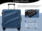 Luggage Set 3 Piece, Lightweight Durable ABS Suitcases with Spinner Wheels and TSA Lock, Carry-on & 99042660